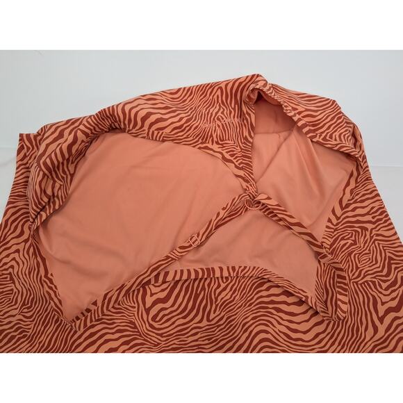 Outdoor Voices Orange Zebra Print Exercise Dress/Shorts XL Pickleball Hiking - Picture 7 of 10